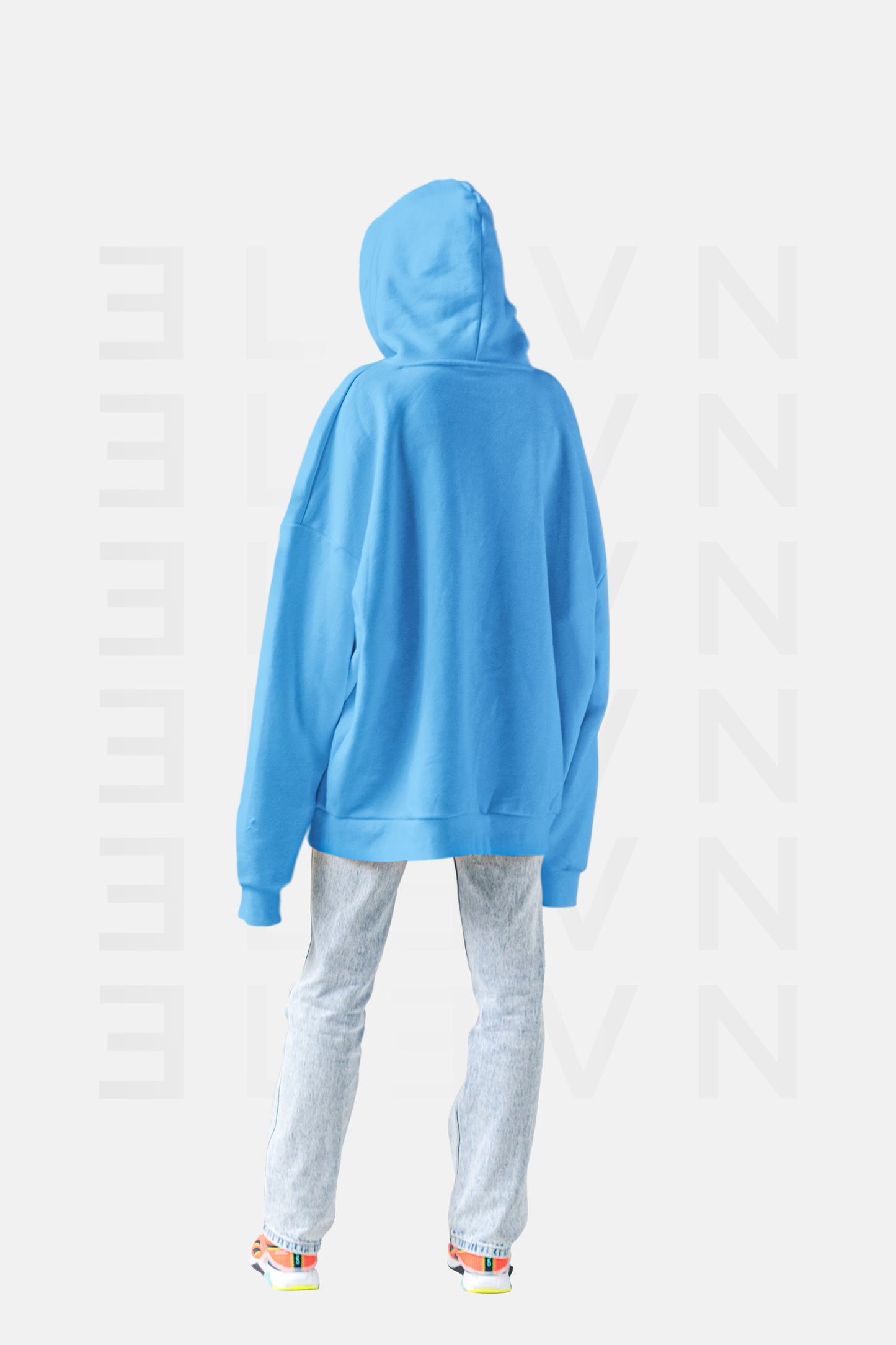 Hoddie Azul Ingles Oversize | CIPHER