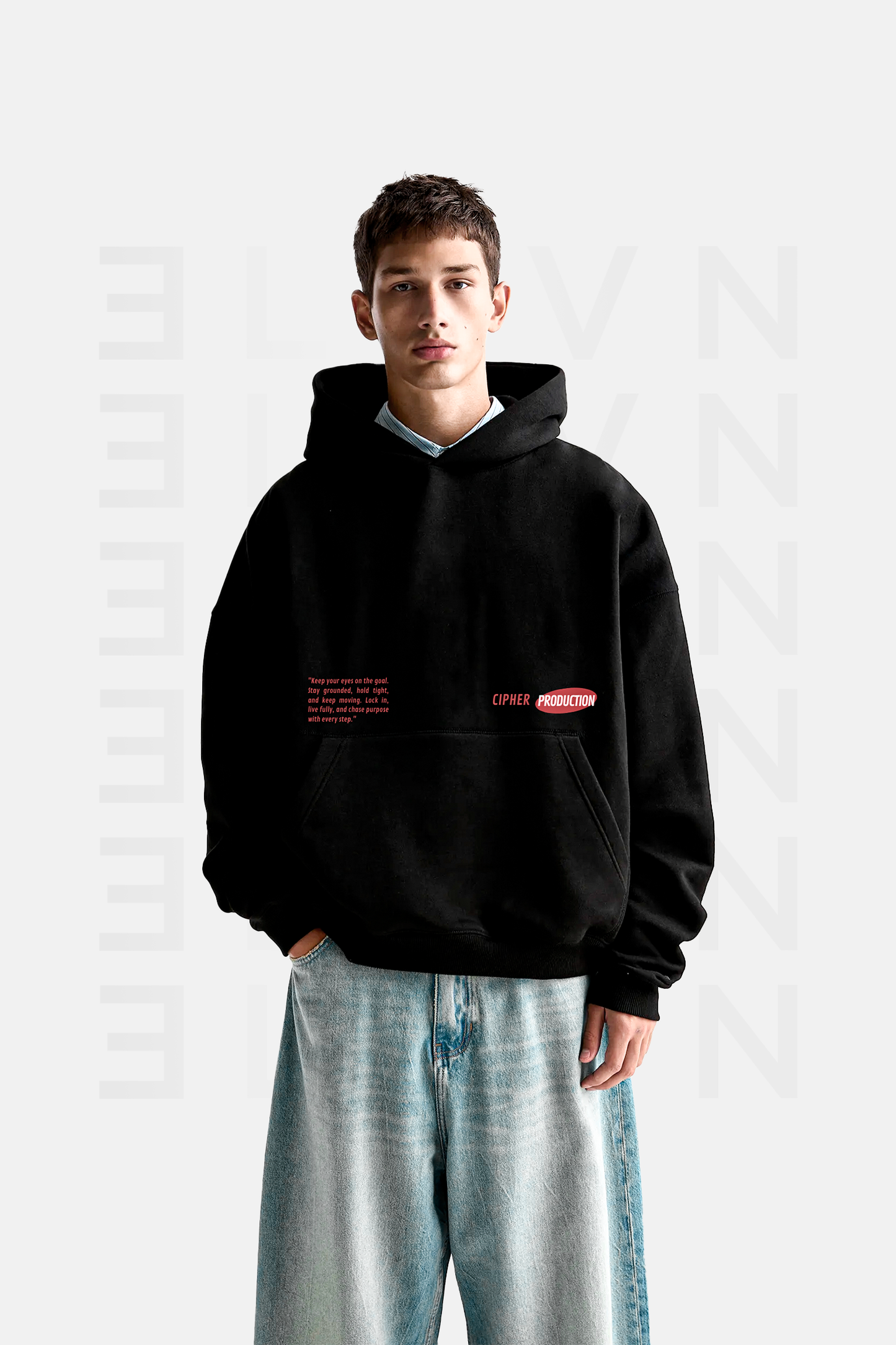 Hoddie Stay Focused Oversize | CIPHER