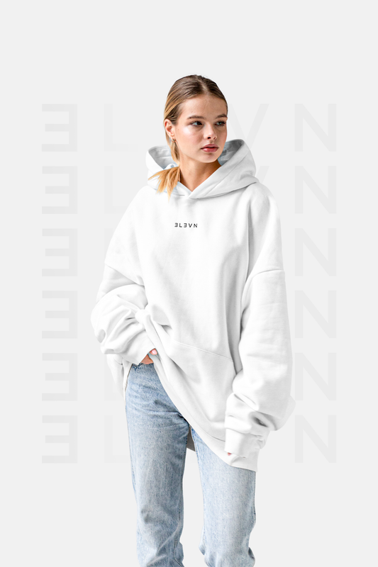 Hoddie Blanco Oversize | CIPHER