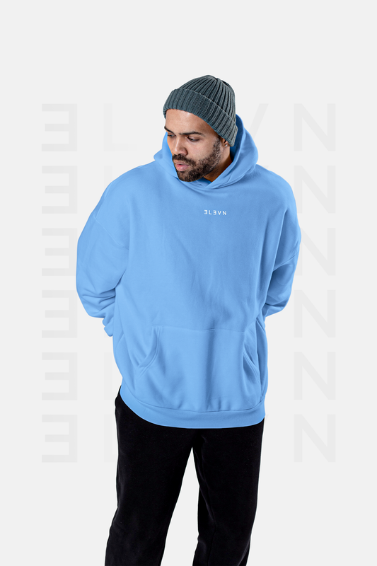 Hoddie Azul Ingles Oversize | CIPHER