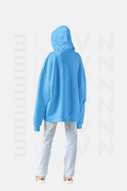Hoddie Azul Ingles Oversize | CIPHER