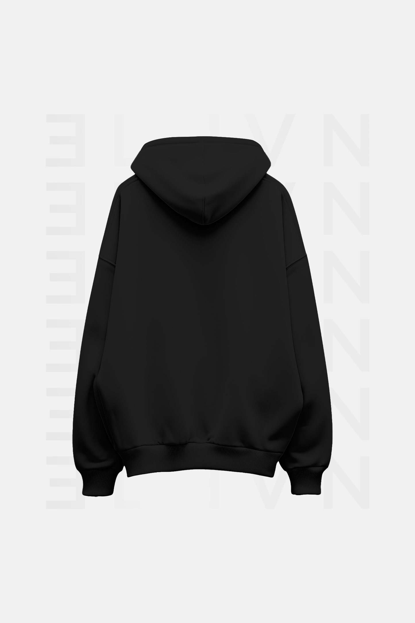 Hoddie Negro Oversize | CIPHER